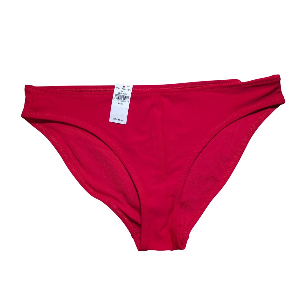 Aerie‎ Red Bikini Bottom Low Rise Swimwear 075-1753-1371 Medium NWT